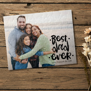 Puzzle Meilleur Papa Personnalisé Cadeau Photo De Femme E
