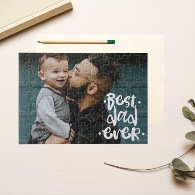 Puzzle Meilleur papa personnalisé Fête des pères photo ca (Créateur téléchargé)