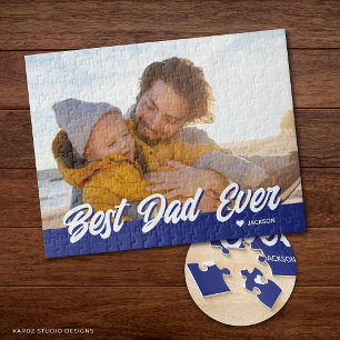 Puzzle Meilleur Papa Personnalisé Photo Cadeau Fête des P