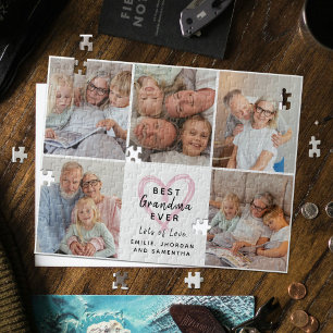 Puzzle Meilleure Grand-mère Collage de Photos d'Amour des