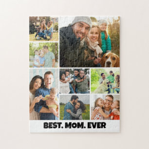 Puzzle Meilleure Maman du Monde – Modèle de Cadre de Coll