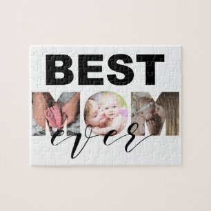 Puzzle Meilleure maman Ever collage photo personnalisé