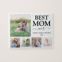 Meilleure Maman Jamais Famille Photo Collage Jigsa