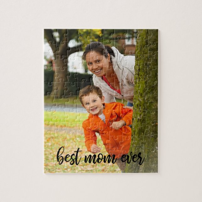 Puzzle Meilleure Maman Jamais Personnalisé Photo Vertical (Vertical)