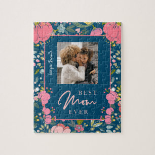 Puzzle Meilleure maman jamais personnalisée photo de fami