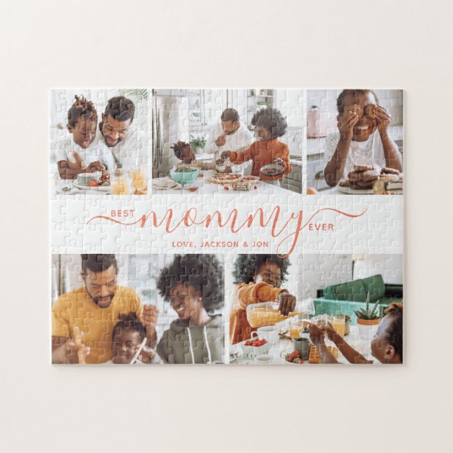 Puzzle Meilleure maman Jamais Photo Collage Mère's Day Ca (Horizontal)