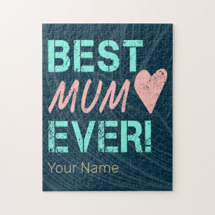 Puzzle Meilleure maman Jamais Vintage maman Coeur pour la