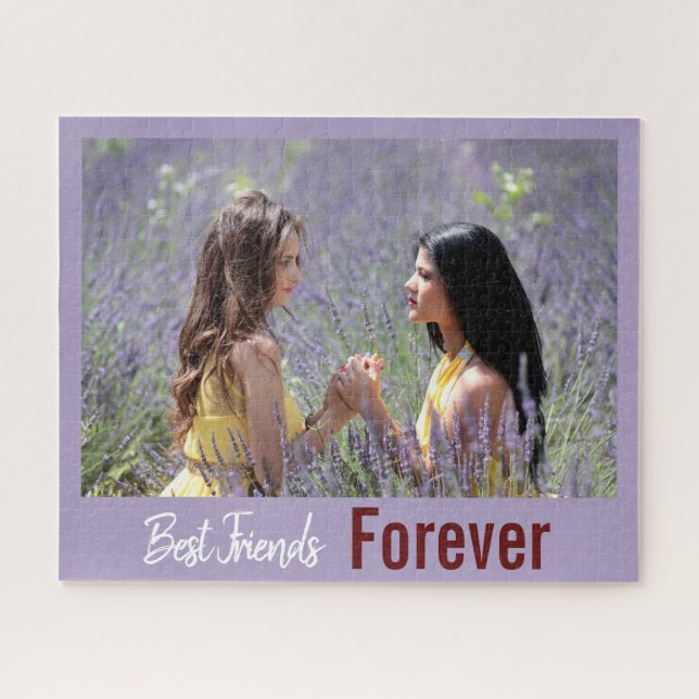 Puzzle Meilleurs amis pour toujours fille mignonne photo (Horizontal)