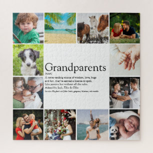 Puzzle Meilleurs Grands-parents Définition 12 Photo Colla