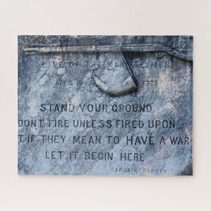 Puzzle Mémorial de la peste Lexington Massachusetts