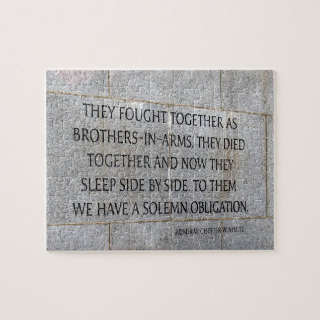 Puzzle Mémorial des anciens combattants de la Seconde Gue (Horizontal)