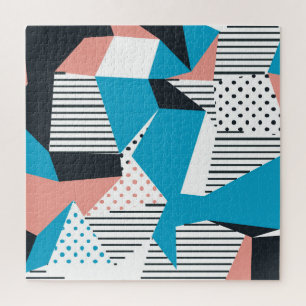 Puzzle Memphis Motif : Tendance Abstraite minimaliste
