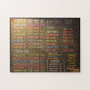 Puzzle Menu Café - 11x14 - 252 pcs