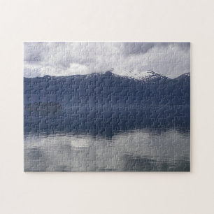 Puzzle Mer d'Alaska brumeuse aux nuances de bleu