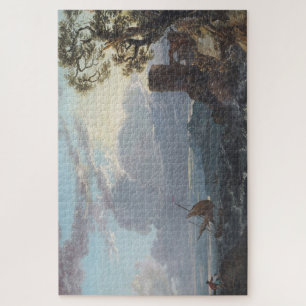 Puzzle Mer orageuse avec ruine et figures du château (c.1