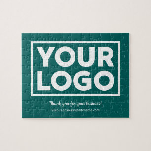 Puzzle Merci client du logo d'entreprise personnalisé sur