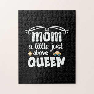 Puzzle Mère Cadeau Maman Un Peu Au-Dessus De La Reine