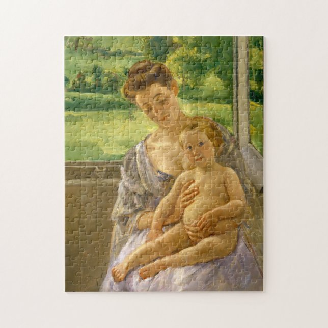 Puzzle Mère et enfant | Mary Cassatt (Vertical)