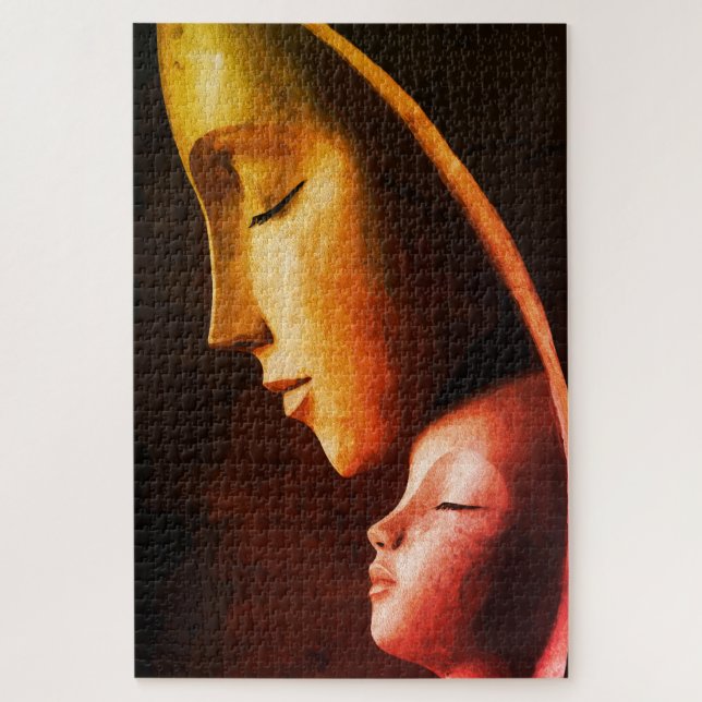Puzzle Mère et Enfant Wall Art (Vertical)