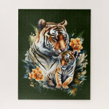Mère Tigre avec son casse-tête