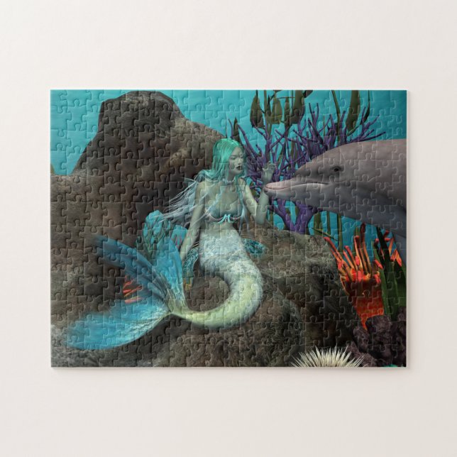 Puzzle Mermaid et Dolphin (Horizontal)