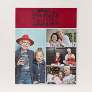 Puzzle Mes favoris m'appellent  4 photos de famille colla
