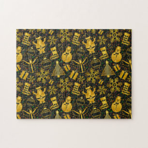 Puzzle Metallic Christmas Collage