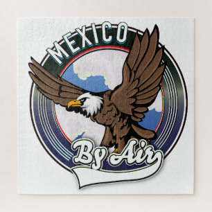 Puzzle Mexique par patch de voyage aérien.