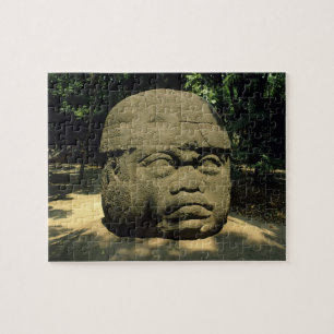 Puzzle Mexique, Villahermosa, tête géante Olmèque, La Ven