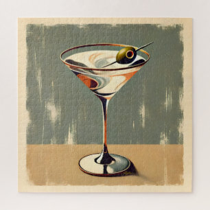 Puzzle Mi-siècle Moderne 1 Olive Martini Peinture