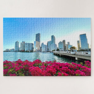 Puzzle Miami Skyline Centre-ville Brickell Biscayne Bay