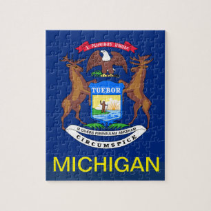 PUZZLE MICHIGAN FLAG
