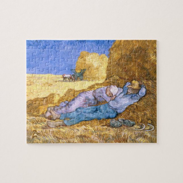 Puzzle Midi de Vincent van Gogh |, la sièste, après (Horizontal)