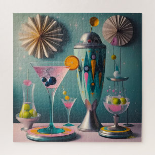 Puzzle Milieu du siècle, temps des cocktails futuristes a