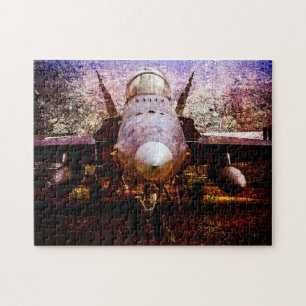 Puzzle Military Fighter Plane On The Ground