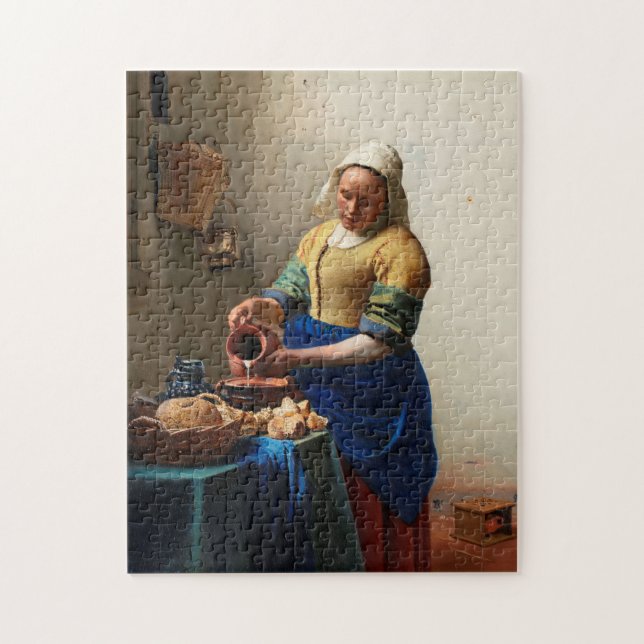 Puzzle Milkmaid Kitchen Maid par Johannes Vermeer (Vertical)