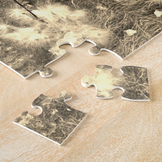 Puzzle Milkweed | Papillon | Sepia | Miroir (Côté)