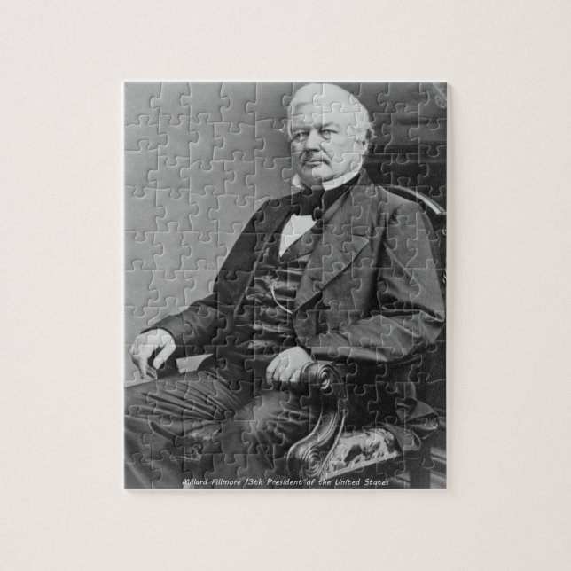 Puzzle Millard Fillmore 13e président de l'Amérique. (Vertical)