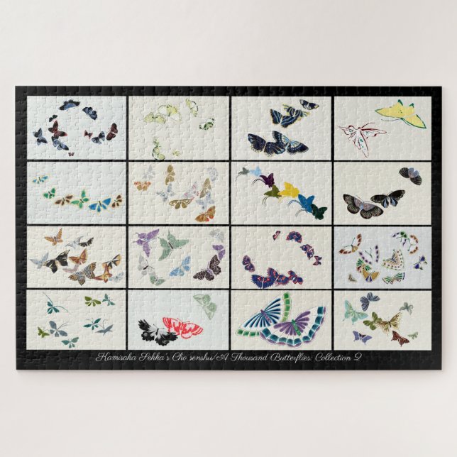 Puzzle Mille papillons Illustrations Vintages 002 (Horizontal)