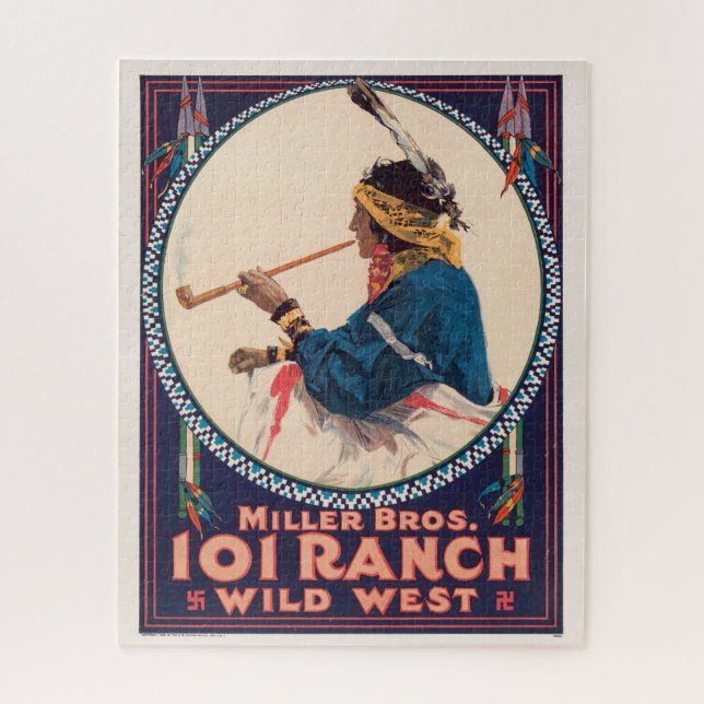 Puzzle Miller Bros 101 Ranch, Poster du Wild West Circus (Vertical)