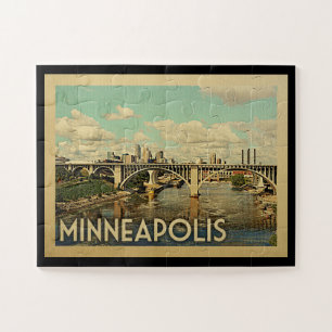 Puzzle Minneapolis Minnesota Vintage voyage