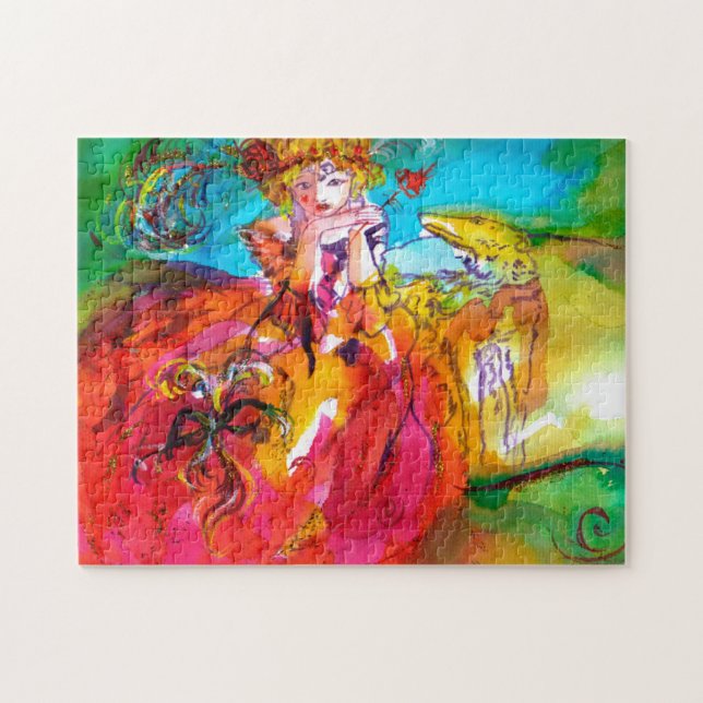 Puzzle MIRANDOLINA / Masques de Carnaval vénitien (Horizontal)