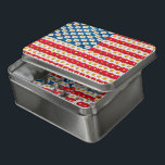 Puzzle mit amerikanischer Flagge: rot, weiß und bl<br><div class="desc">Dieses niedliche und patriotische Jig Sägepuzzle verfügt über eine amerikanische Fahne,  die mit rot,  weiß und blau blauen,  blauen,  blauen,  blauen Blume gestaltet ist.</div>