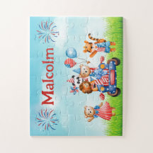 Puzzle mit benutzerdefinierten Unternamen für amer