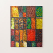Puzzle mit bunten Gewürzen