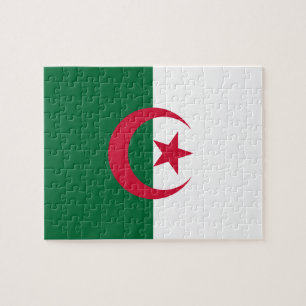 Puzzle mit der Flagge Algeriens