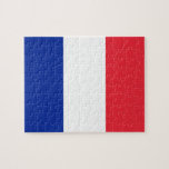 Puzzle mit der Flagge Frankreichs<br><div class="desc">Phantastisches pädagogisches Puzzle mit der Flagge von Frankreich. Dieses Produkt ist anpassbar.</div>
