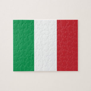 Puzzle mit der Flagge Italiens