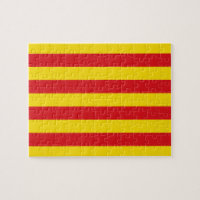 Puzzle mit der Flagge Kataloniens, Spanien