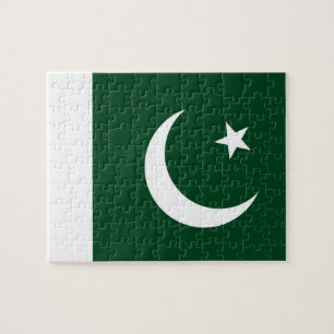 Puzzle mit der Flagge Pakistans